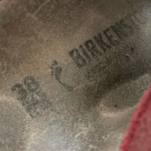 Birkenstock Arizona Magical Metallic Maroon Sandals Size 38 / Womens 7 - Picture 7 of 8